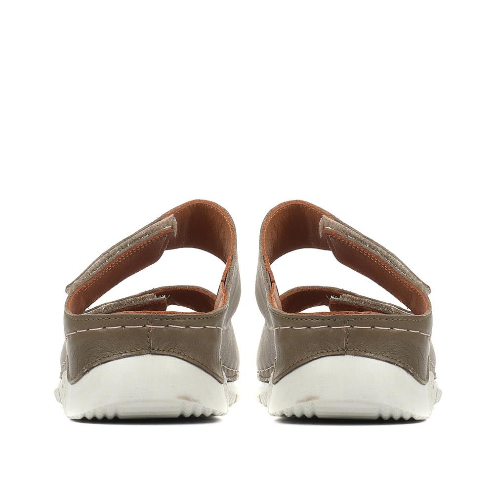 Fully Adjustable Leather Mule Sandals - GENC35001 / 321 720 image 2