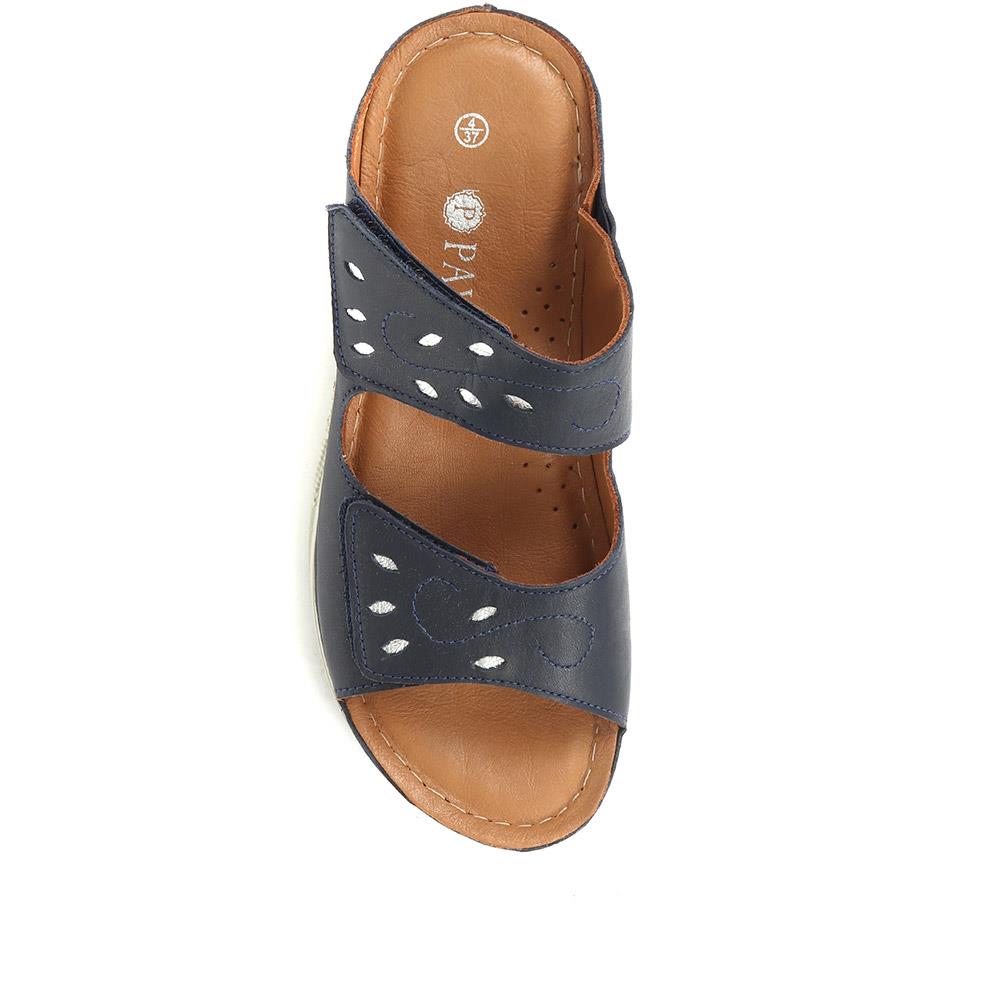 Fully Adjustable Leather Mule Sandals - GENC35001 / 321 720 image 3
