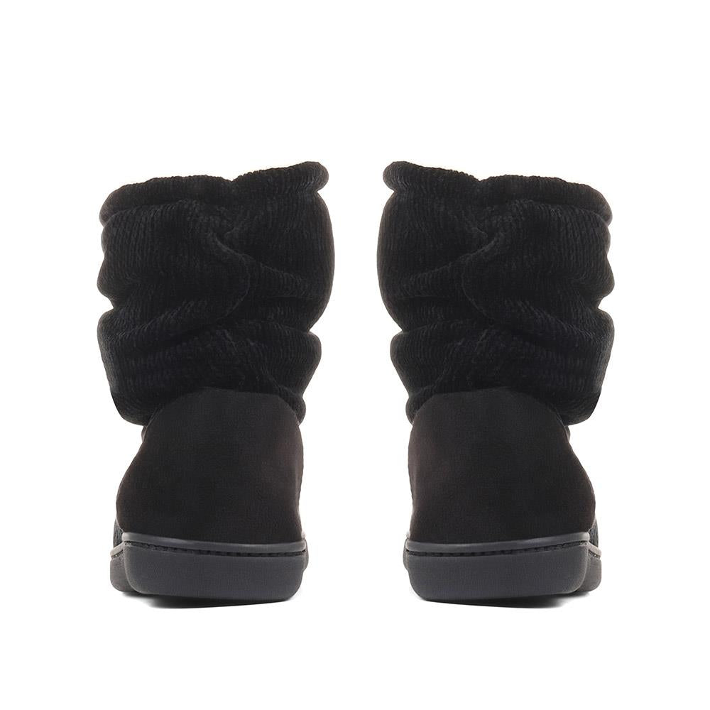 Knitted Slipper Boots - QING36025 / 322 966 image 2