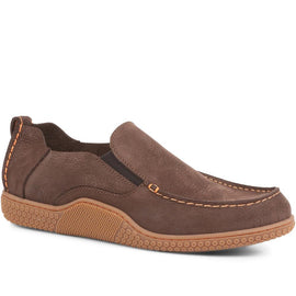 Casual Leather Slip-On Shoes