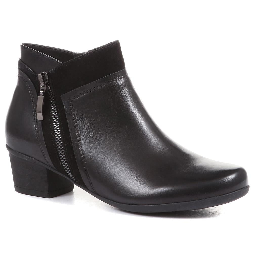 Wide Fit Leather Ankle Boots - FUTUR36001 / 323 087 image 0