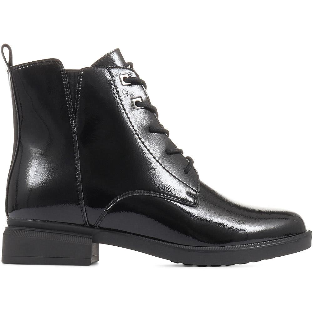 Wide Fit Patent Boots - WLIG36003 / 322 762 image 1