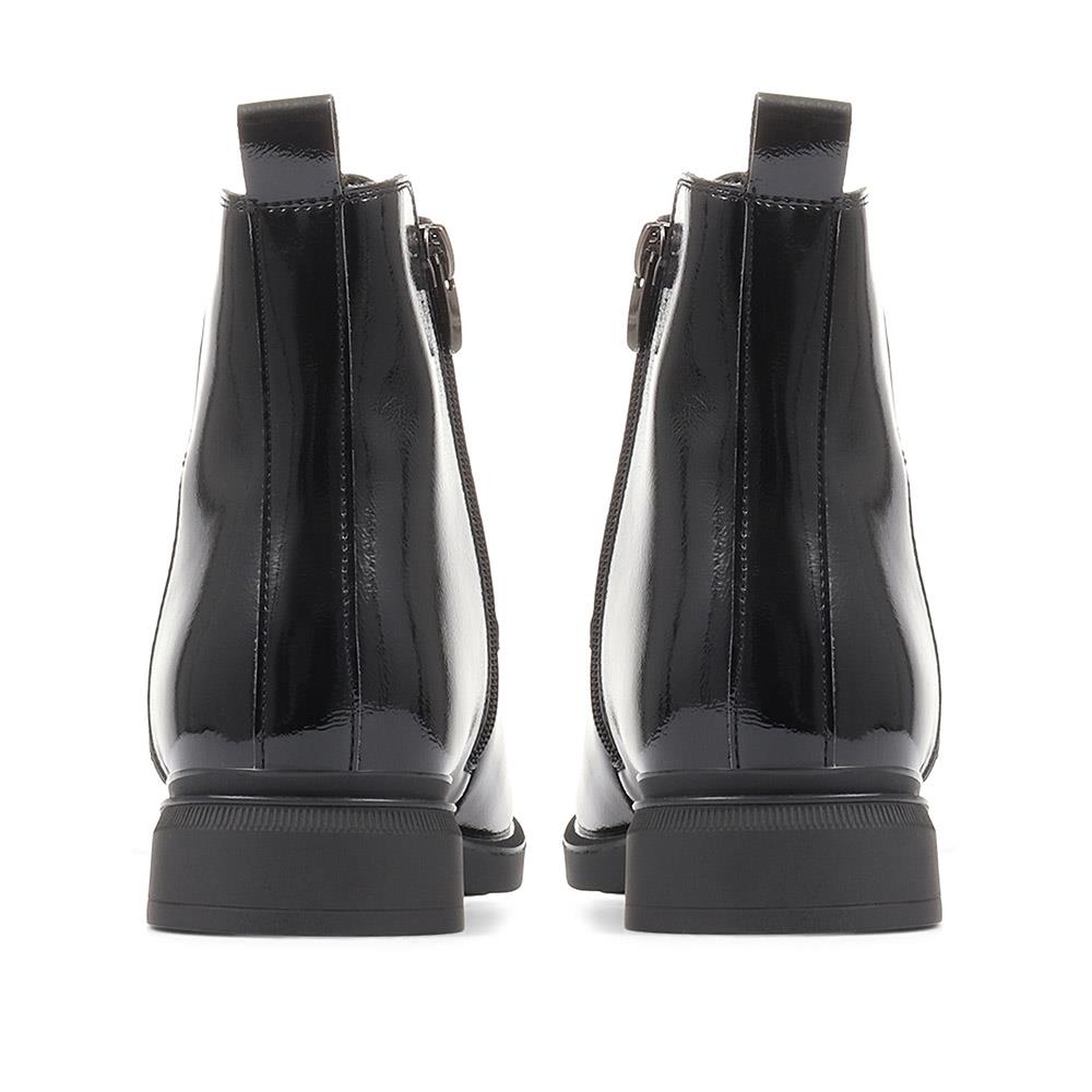 Wide Fit Patent Boots - WLIG36003 / 322 762 image 2