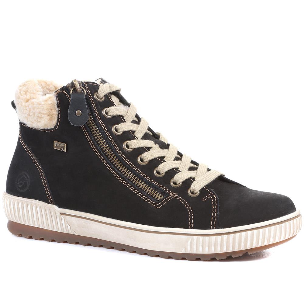 Leather High-Top Trainers - DRS34519 / 320 774 image 0
