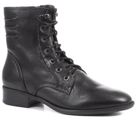 Sabina-03 Leather Ankle Boots