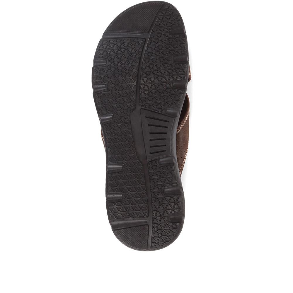Leather Slider Sandals - DDIN37009 / 323 359 image 4