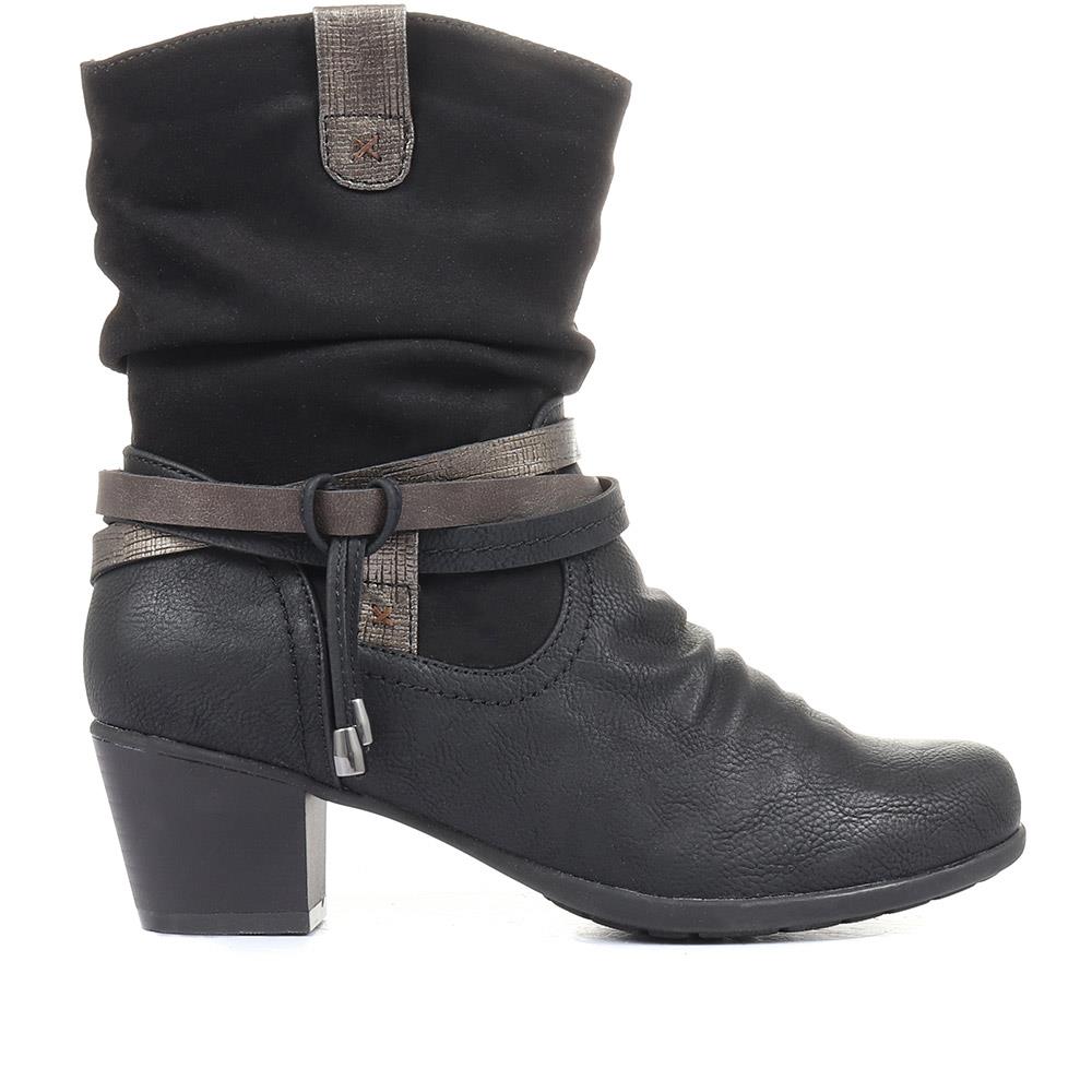 Heeled Mid Calf Boot - WBINS28016 / 313 029 image 0