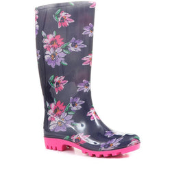 Floral Print Wellington Boots