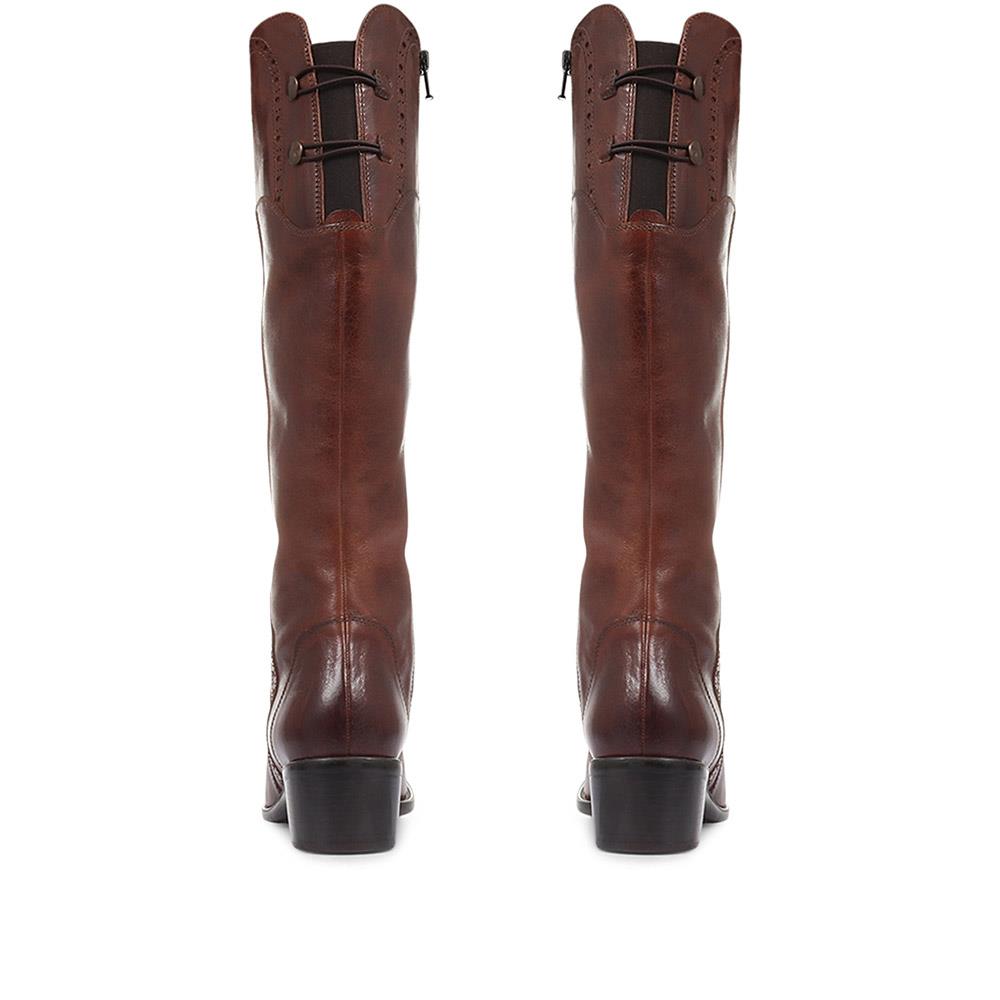 Rachel Slim Calf Fit Leather Rider Boots - RACHELS / 320 893 image 2