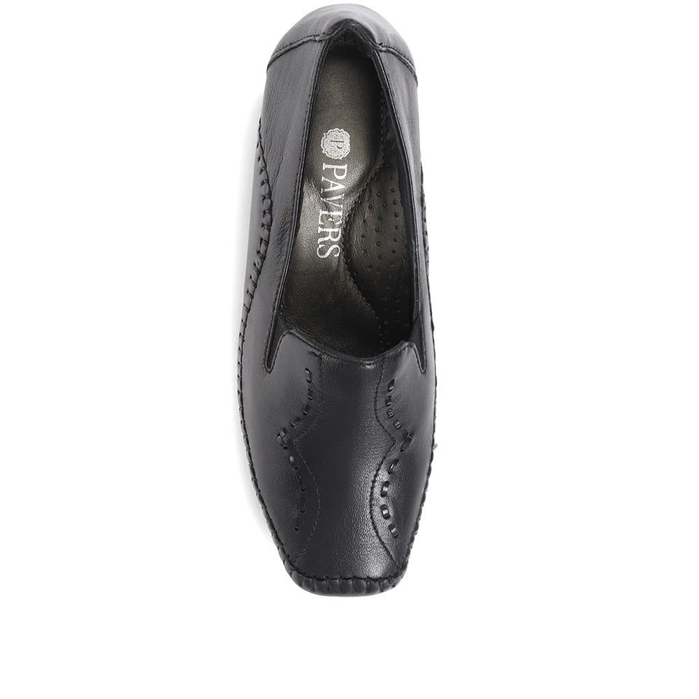 Leather Slip On Shoes - NAP24009 / 308 415 image 3