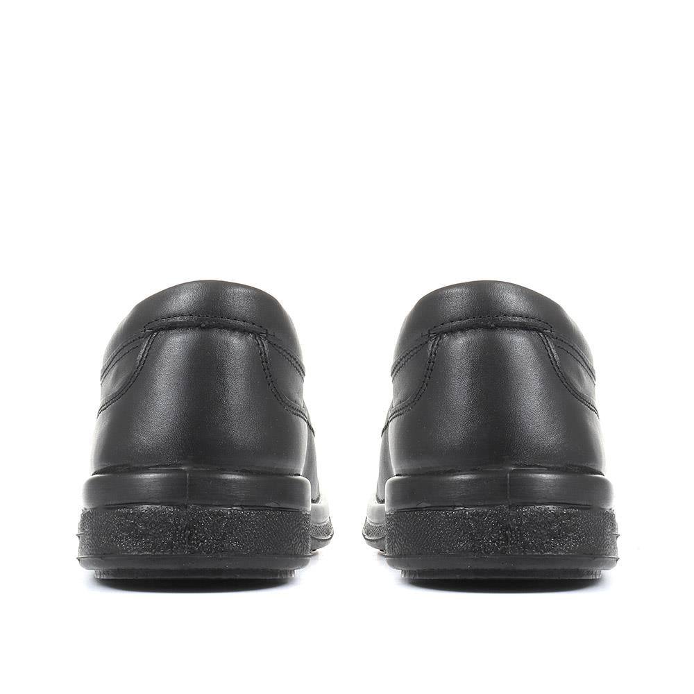 Wide Fit Leather Slip On Shoes - RAJ1801 / 145 886 image 2
