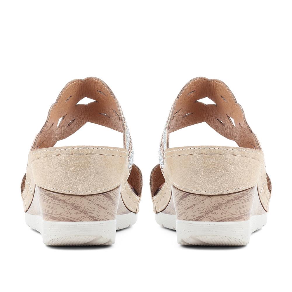 Embellished Wedge Mule Sandals - WOIL37001 / 323 342 image 2