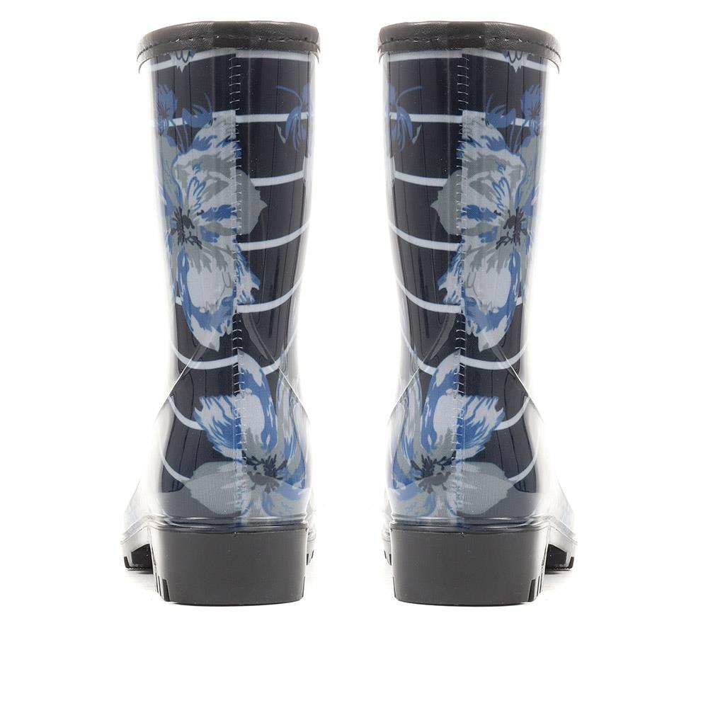 Floral Print Calf-length Wellies - ITAJA36005 / 323 127 image 2