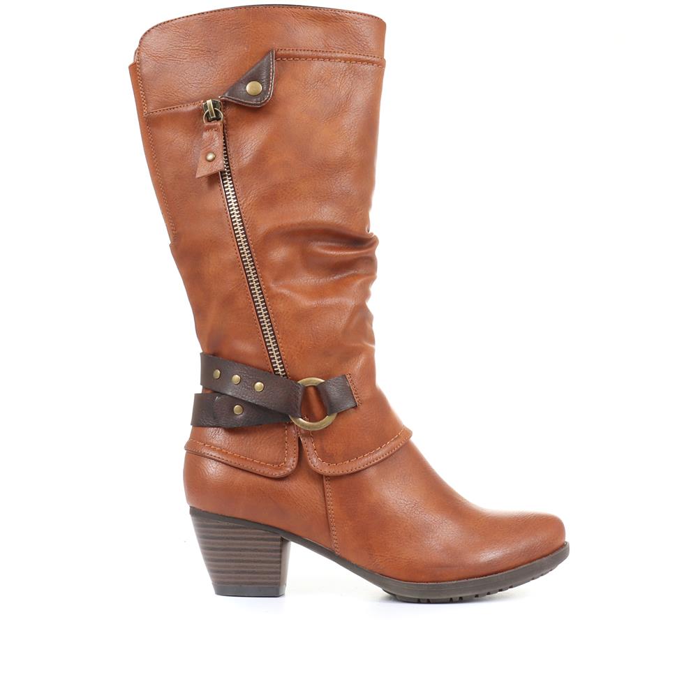 Low Heeled Slouch Boots - SIN34003 / 320 714 image 1