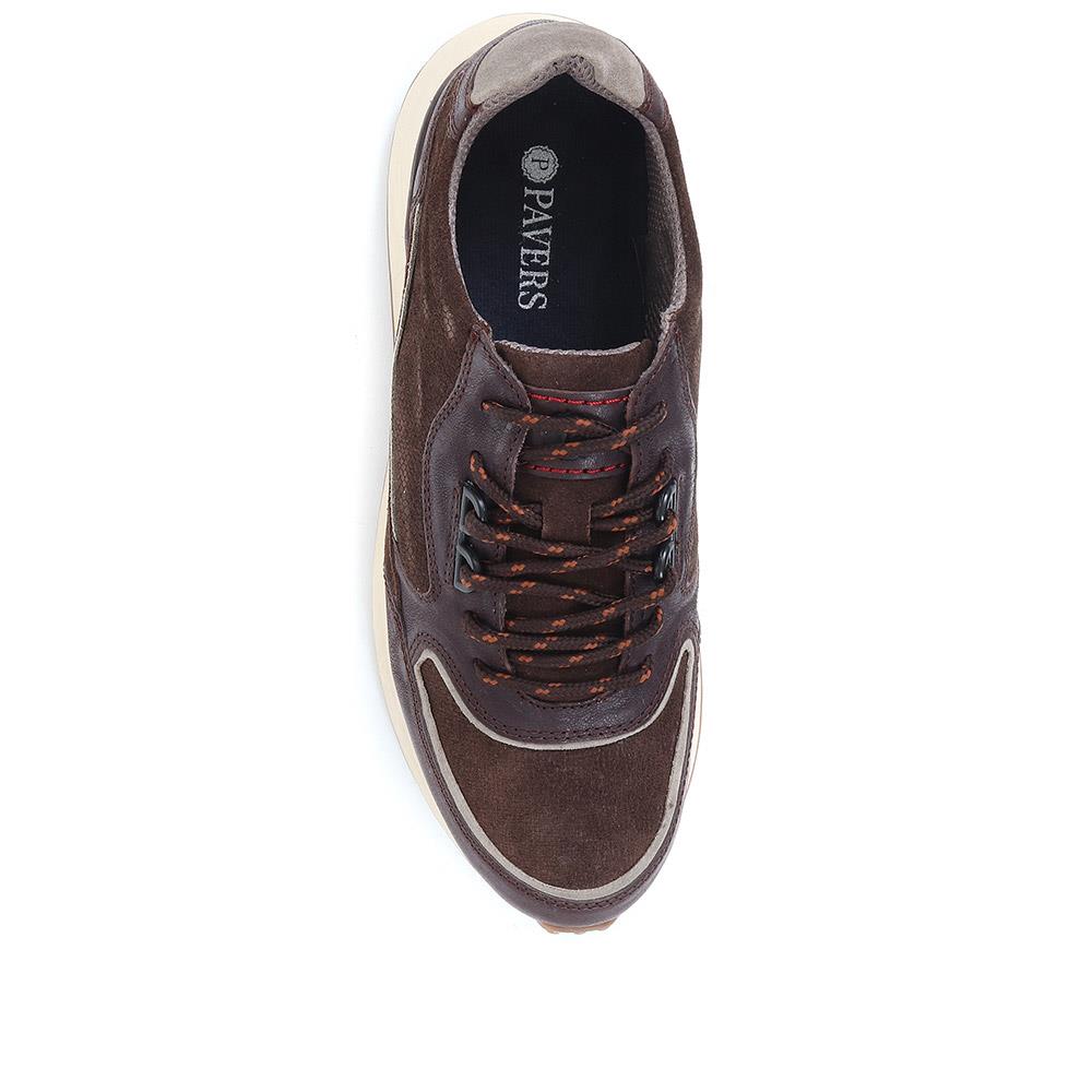 Leather Lace-Up Trainers - RNB36029 / 322 757 image 2