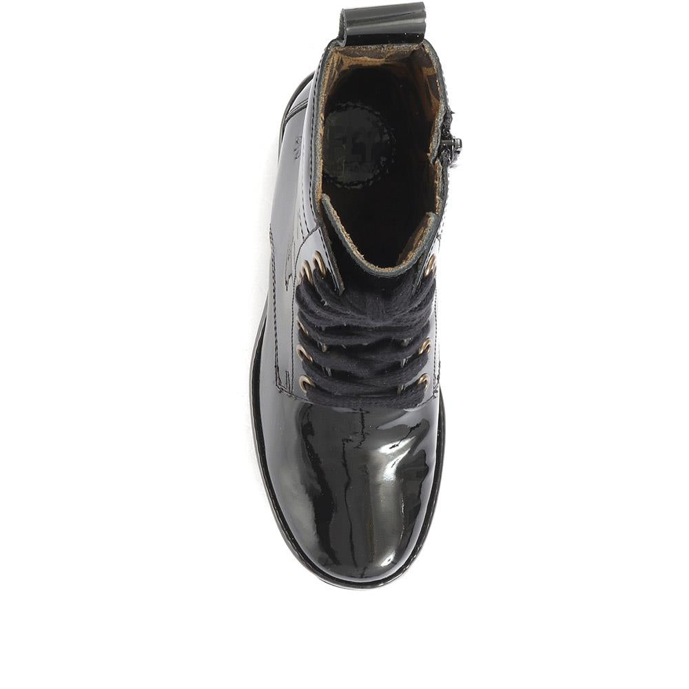 Biaz Leather Wedge Boots - FLYLO34500 / 320 426 image 3