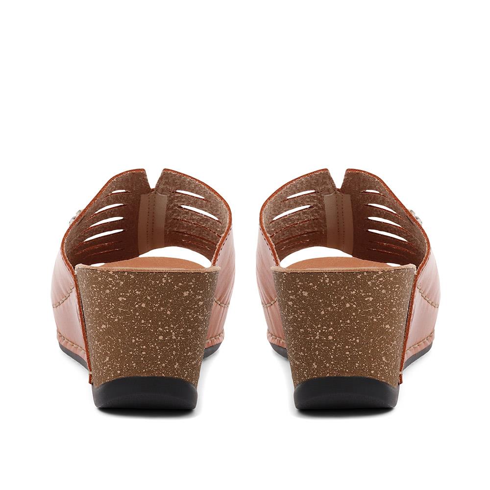 Wide Fit Wedge Sandals - FLY37057 / 323 225 image 2