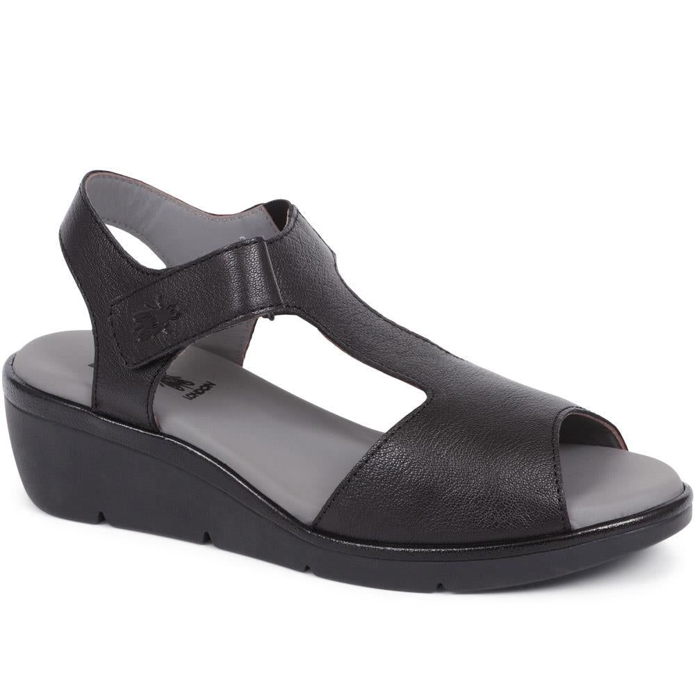 Leather Wedge Sandals - FLYLO37007 / 323 681 image 0