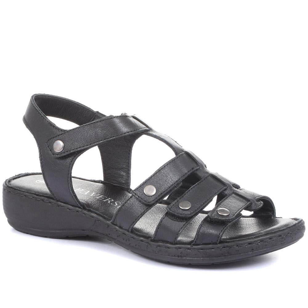 Leather T-Bar Sandals - LUCK33015 / 320 059 image 0