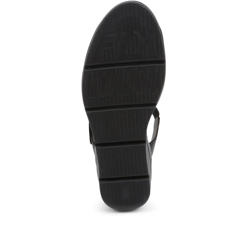 Leather Wedge Sandals - FLYLO37007 / 323 681 image 3