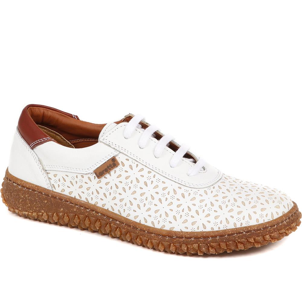 Leather Lace-Up Casual Shoes - HAK37007 / 323 791 image 0