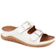 Leather Double Buckle Mule Sandals - GENC37003 / 323 877 image 0