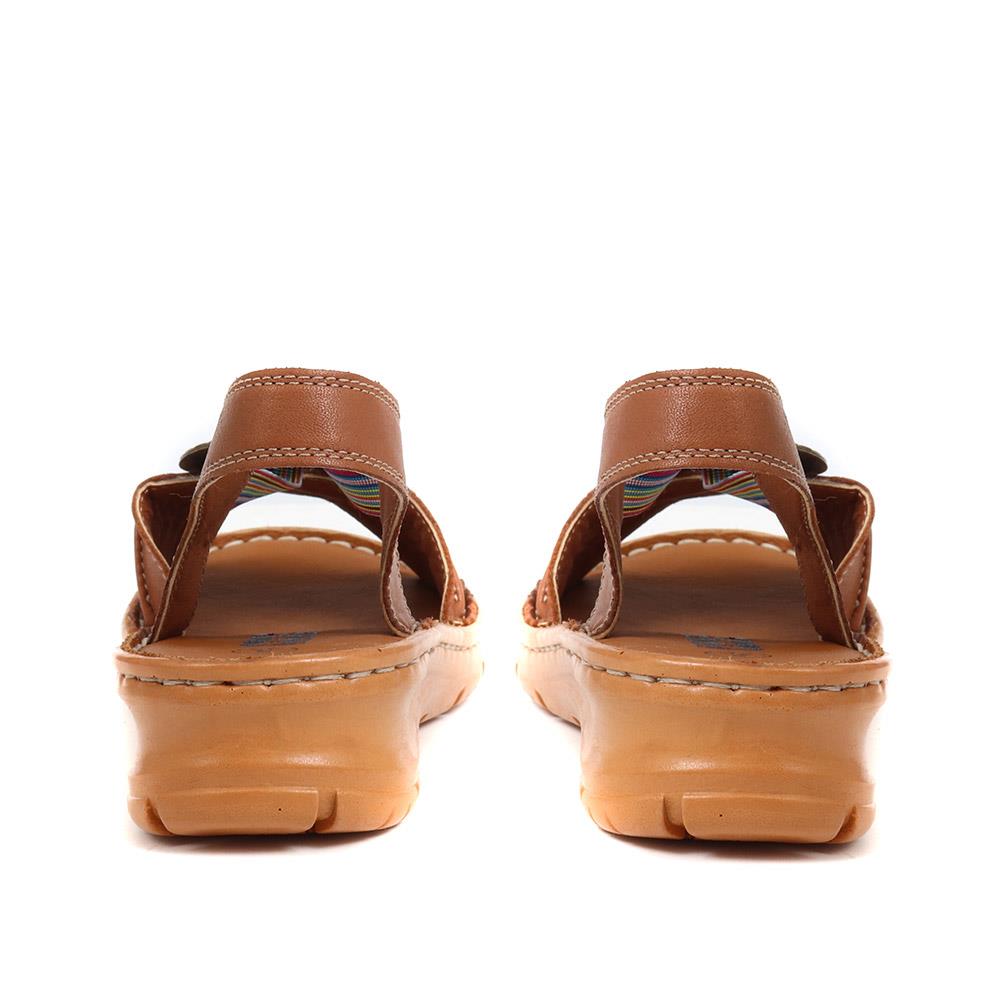 Leather Slip-On Sandals - HAK37030 / 323 991 image 2