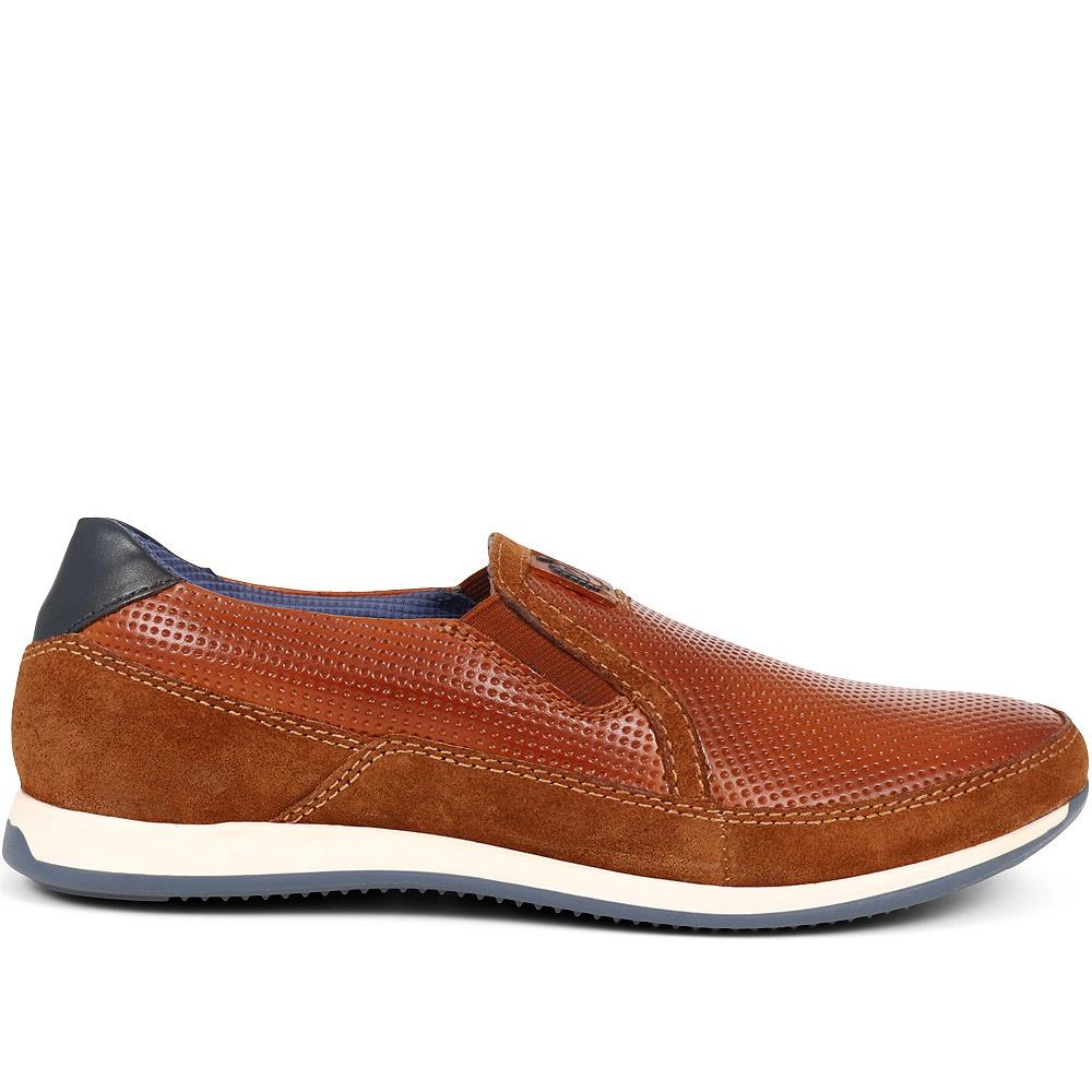 Slip-On Leather Trainers - BUG37506 / 323 235 image 1