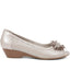 Wide Fit Open Toe Pump with Flower - SAND1900 / 135 753 image 1