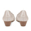 Wide Fit Open Toe Pump with Flower - SAND1900 / 135 753 image 2