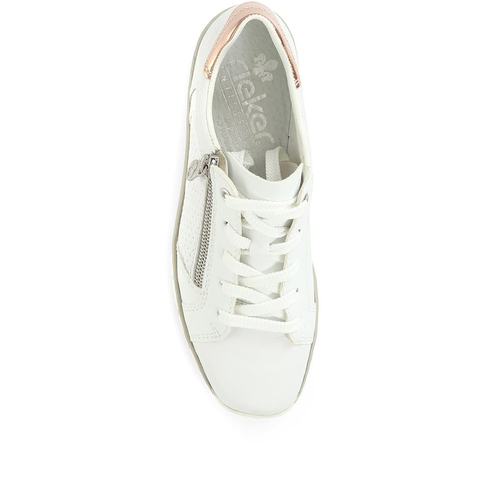 Leather Lace-Up Trainers - RKR34504 / 320 279 image 4