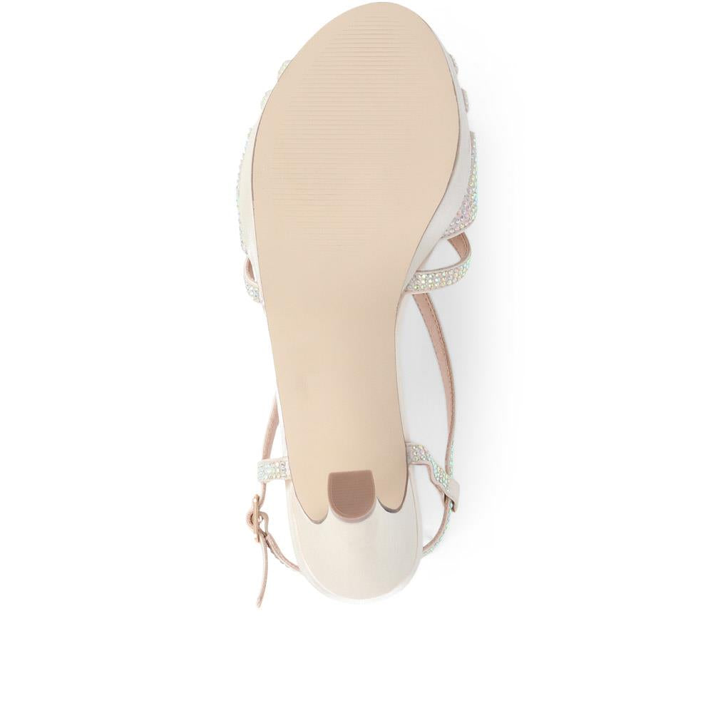 Embellished Heeled Sandals - UBEAU37007 / 323 815 image 4