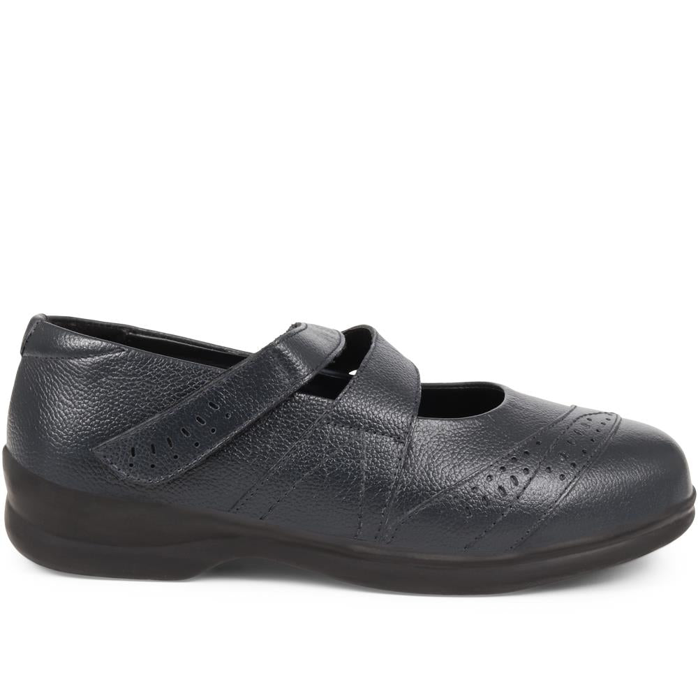 Touch Fasten Leather Mary Janes - LIZBET / 323 992 image 2