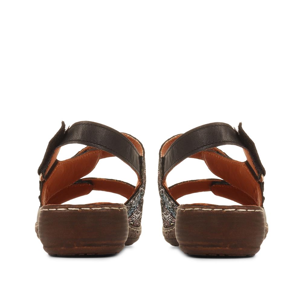 Fully Adjustable Leather Sandals - KAP35009 / 322 210 image 2