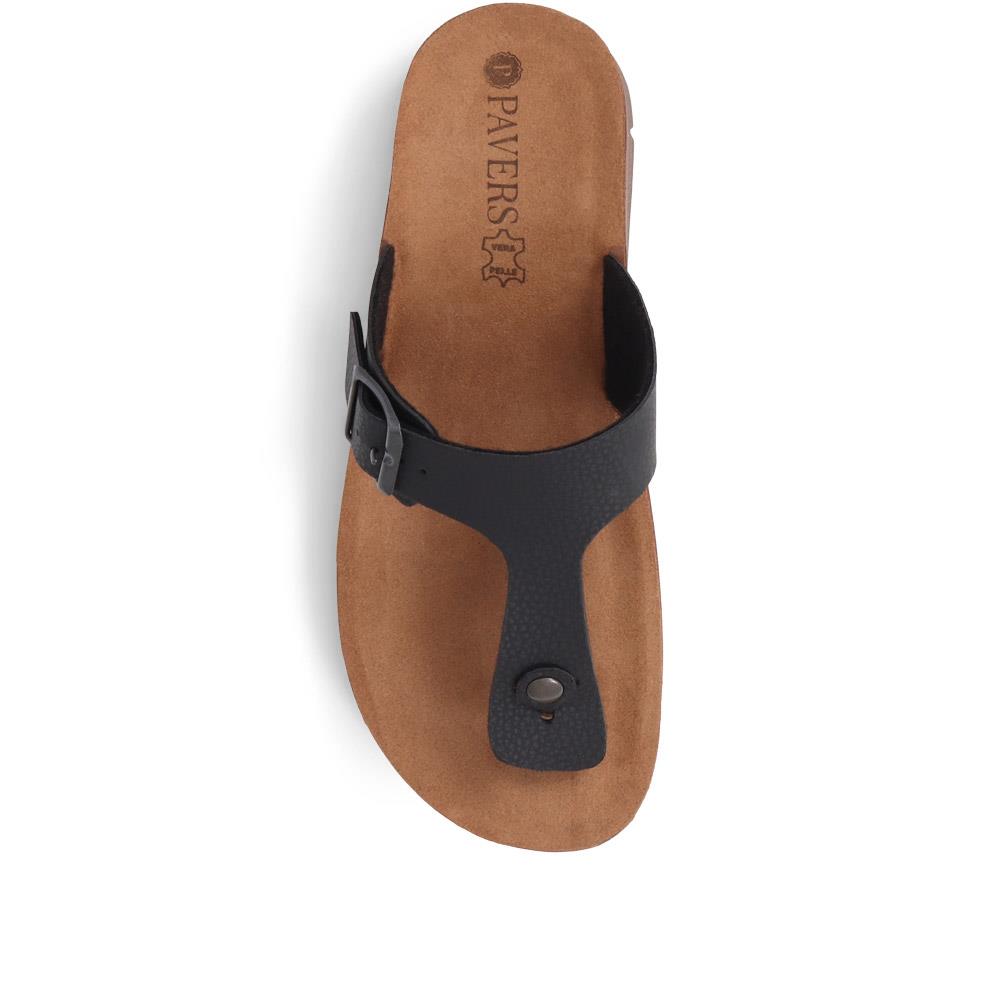 Leather Adjustable Mule Sandals - DRTMA37007 / 323 852 | Pavers™ US