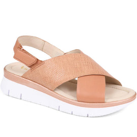 Leather Touch Fasten Sandals