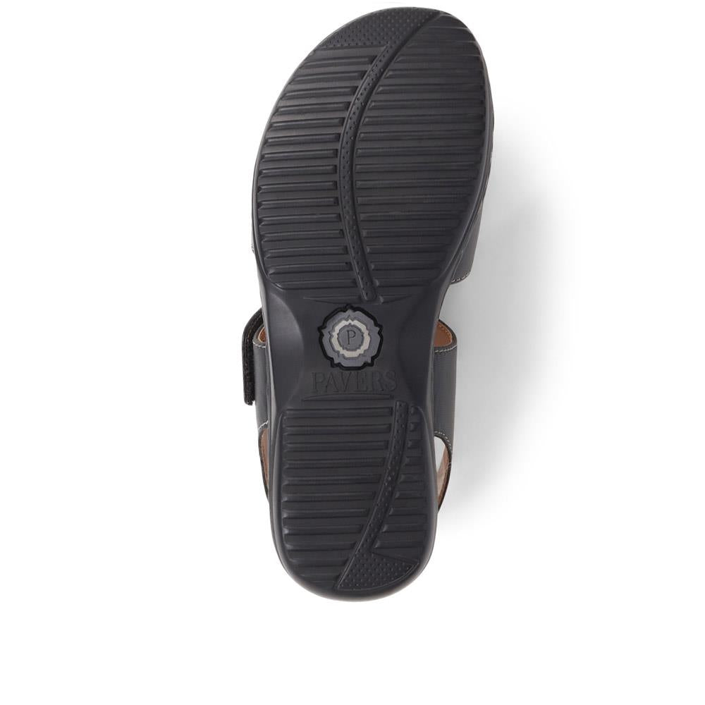 Adjustable Leather Sandals - KF35014 / 321 774 image 3