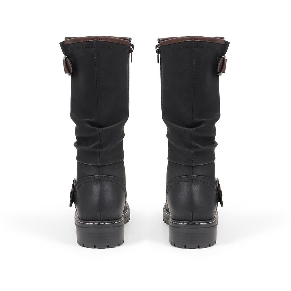 Buckle Mid Calf Boots - TELOO38009 / 324 493 image 2