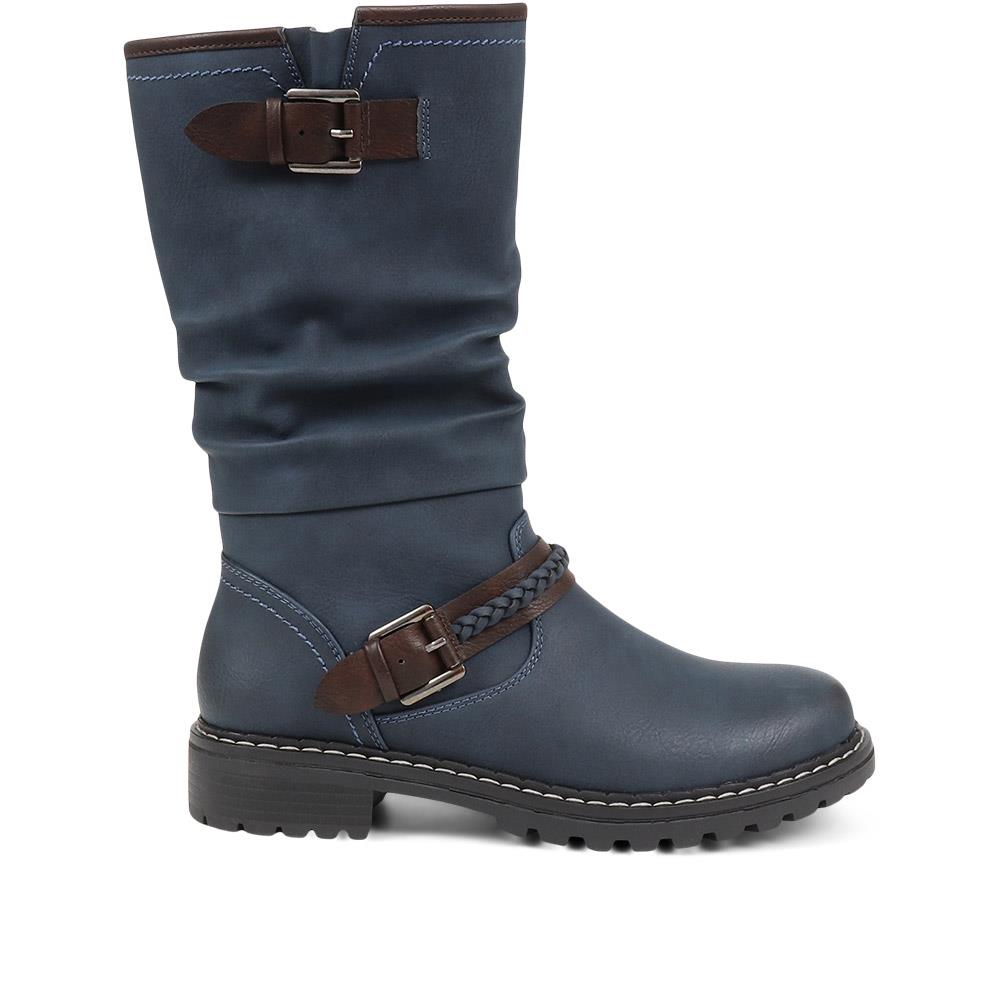 Buckle Mid Calf Boots - TELOO38009 / 324 493 image 1