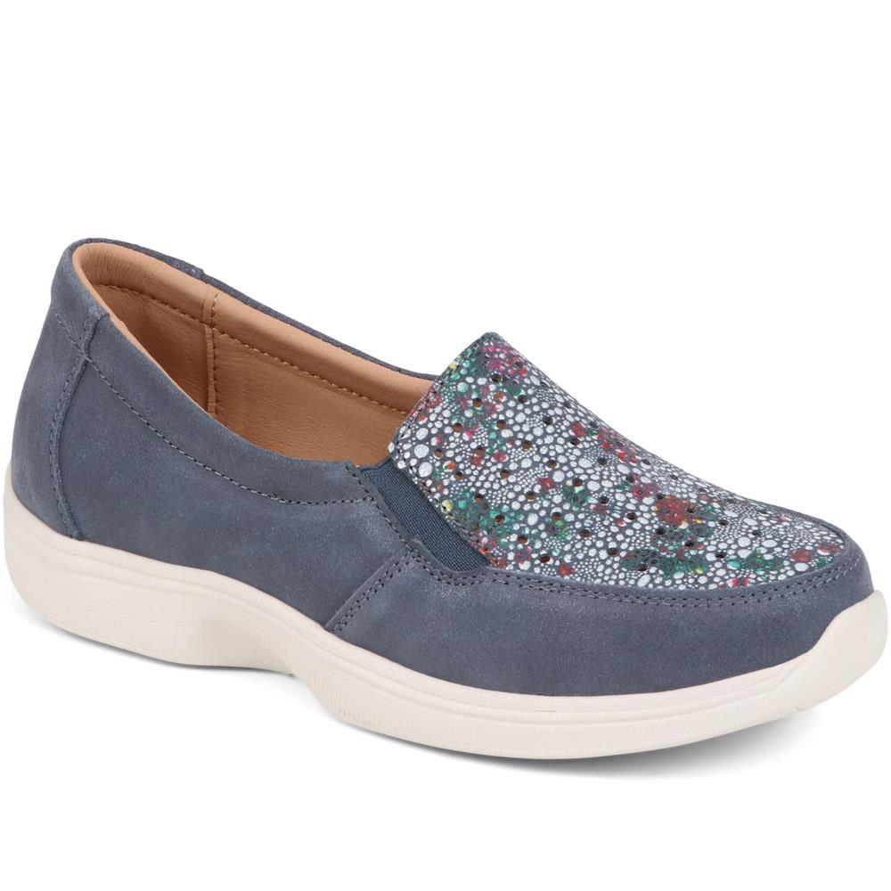 Corette Extra WIde Leather Slip-On Shoes - CORETTE / 324 048 image 0