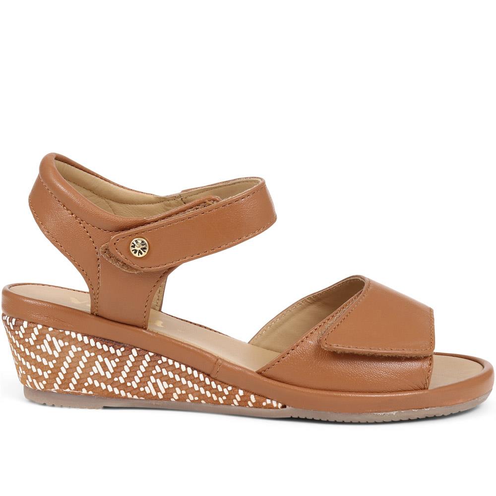 Dual Strap Leather Sandals - VAN37503 / 323 819 image 4