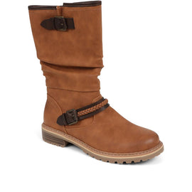 Buckle Mid Calf Boots