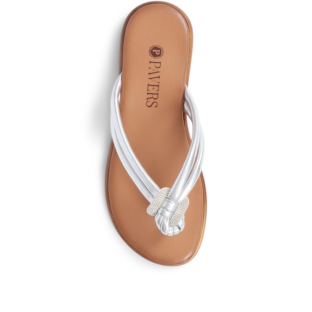 Slip-On Casual Toe-Post Sandals - CLUBS37013 / 323 812 image 4