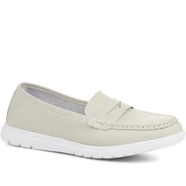 Wide Fit Touch-Fasten Loafers