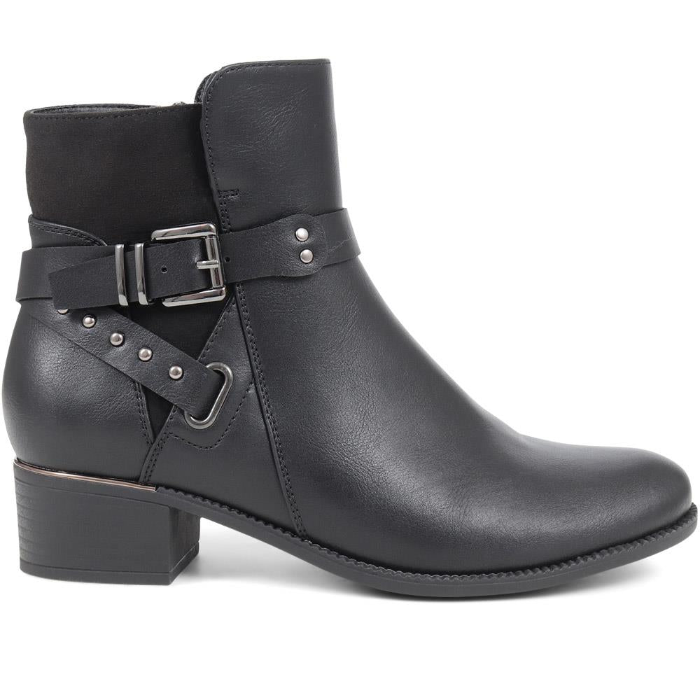 Buckle Detail Ankle Boots - WOIL38003 / 324 133 image 1