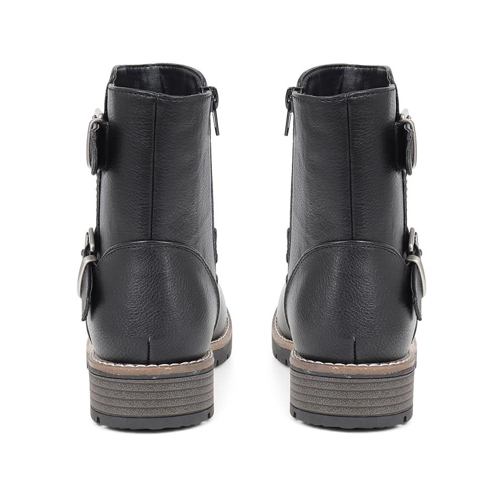 Chunky Buckle Detail Ankle Boots - WBINS38139 / 324 530 image 2