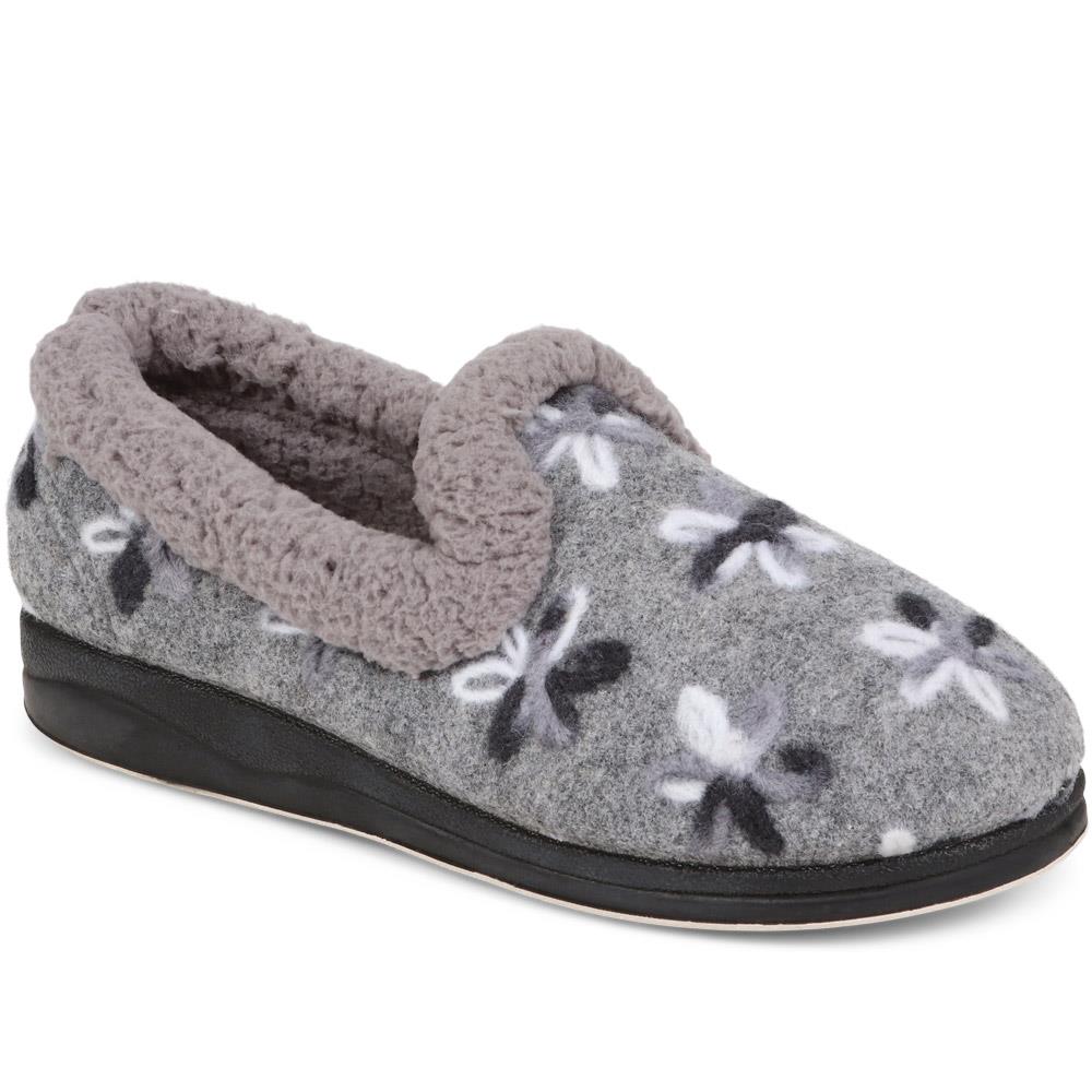 Fleece Lined Slippers - QING38014 / 324 191 image 3