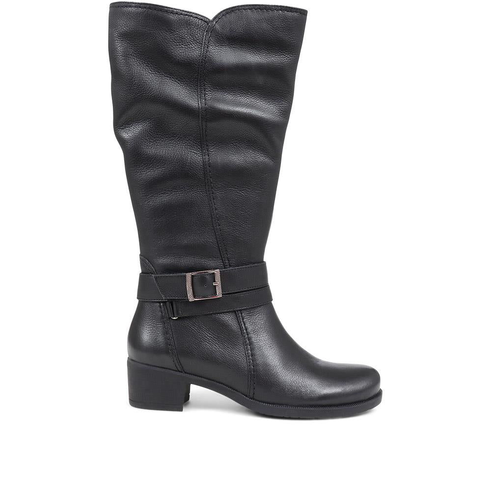 Leather Knee Boots - RNB38009 / 324 336 image 0