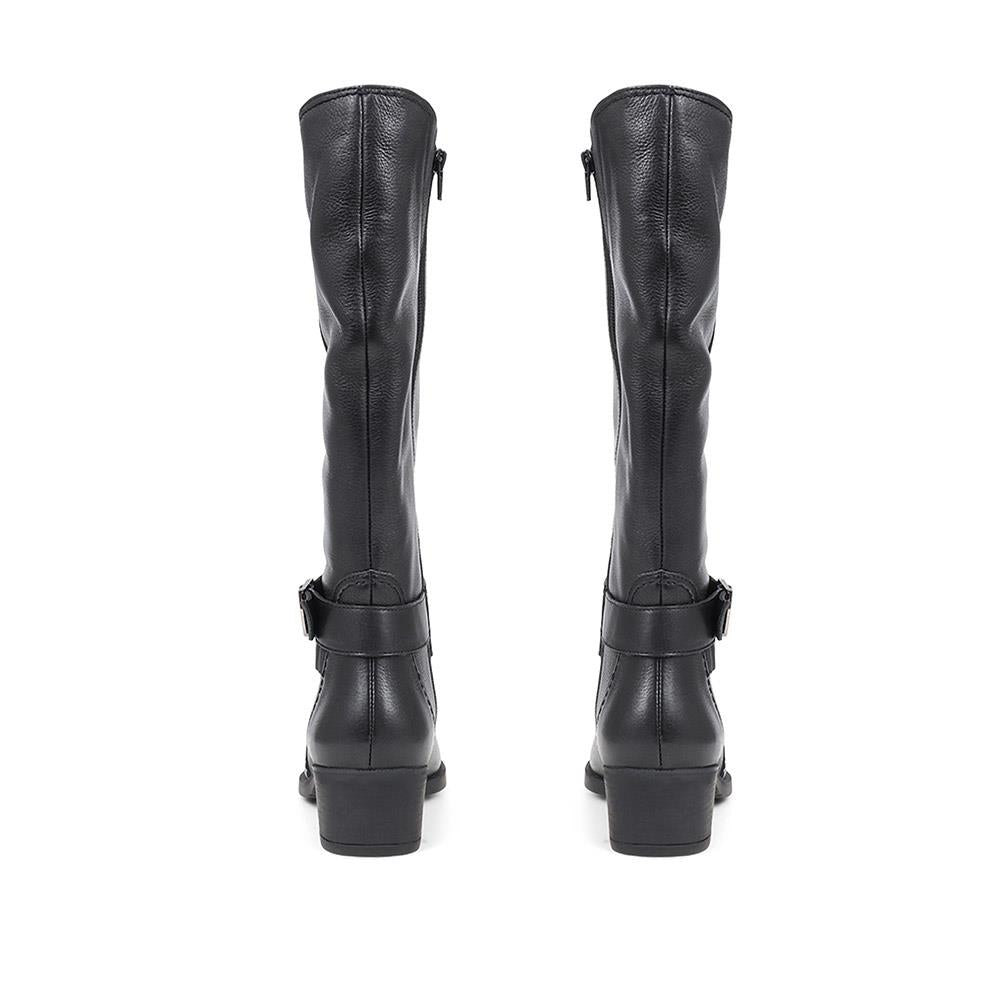 Leather Knee Boots - RNB38009 / 324 336 image 1