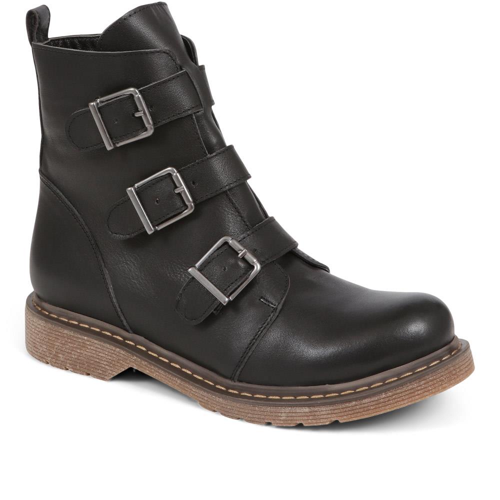Buckle Detailed Ankle Boots - BELYNR38003 / 324 142 image 0